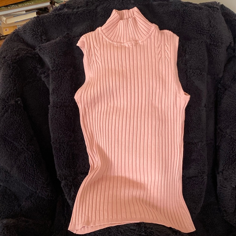 Alfani mock turtle silk tank PS